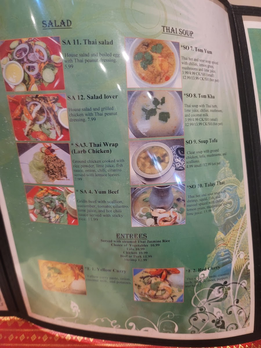 Menu - Thai Red Chili's photo 1